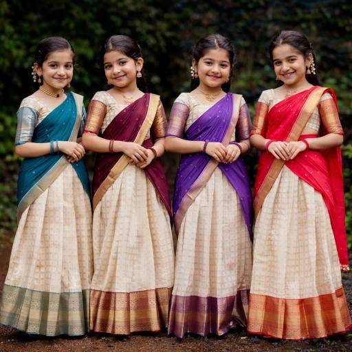 kids lehenga choli silk Wholesale children boutique clothing